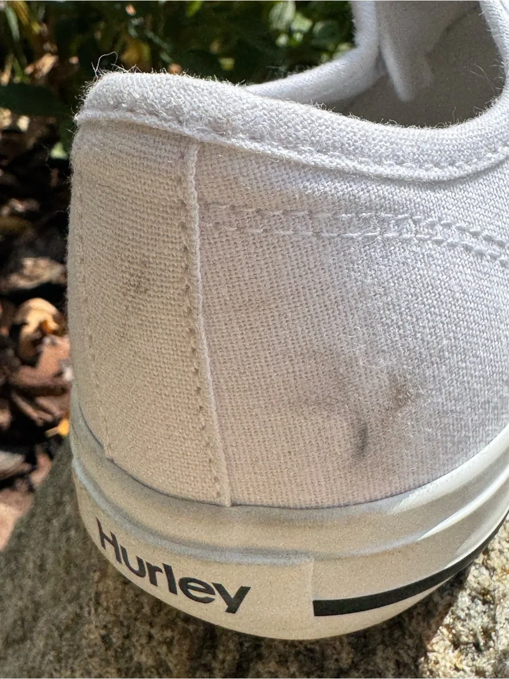 Hurley Chloe White Canvas Slip-On Sneakers 8 NWT - Picture 6 of 10